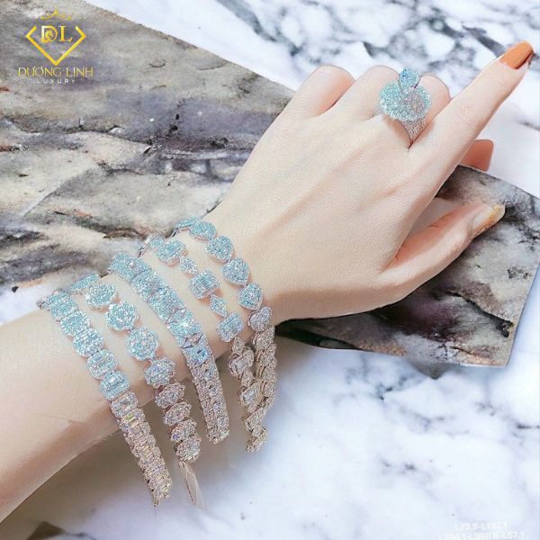 BST Lắc Tay Đính Kim Cương